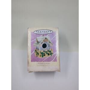 Hallmark Treetop Cottage Birdhouse Nature Easter Spring Garden 1994 Ornament